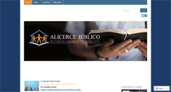 Desktop Screenshot of alicercebiblico.com