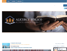 Tablet Screenshot of alicercebiblico.com
